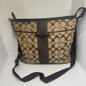 Coach Khaki Signature Crossbody Bag